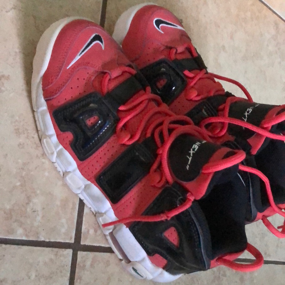 Nike Red and Black Retro Sneakers